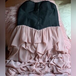 Y2K gorgeous corset dress with chiffon layers